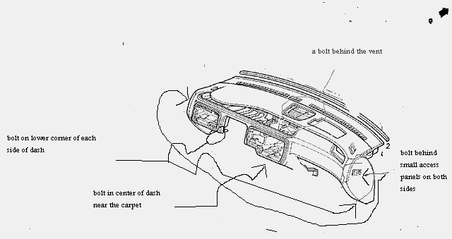 95 Honda accord dashboard remove #2
