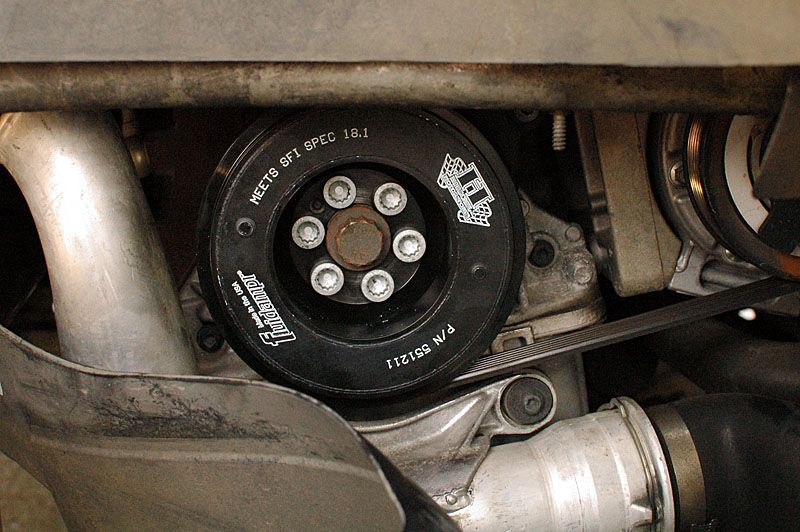 Pulley Pictorial Stock vs. ECS vs. Fluidampr VW GTI