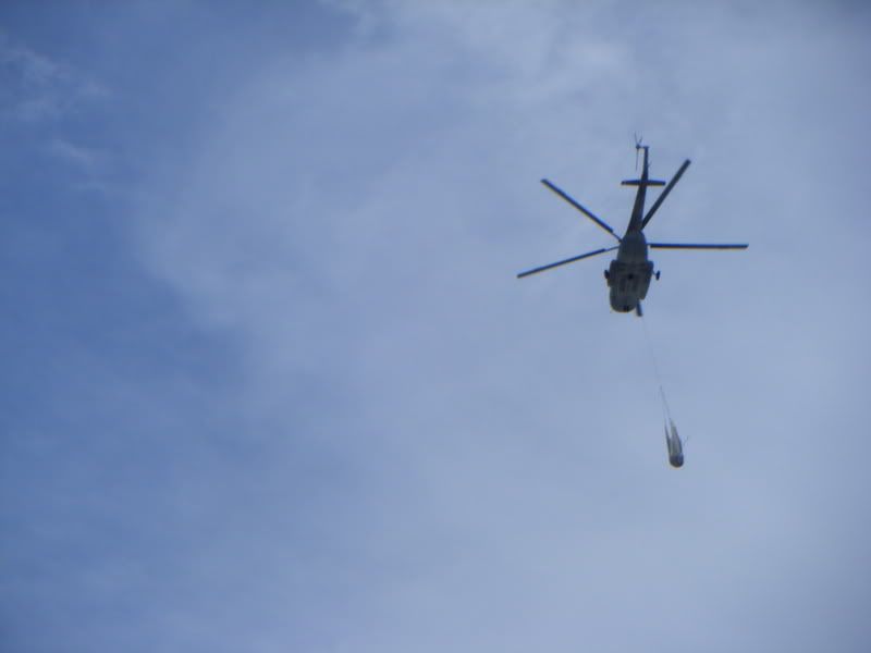 Helicopter Moving Supplies