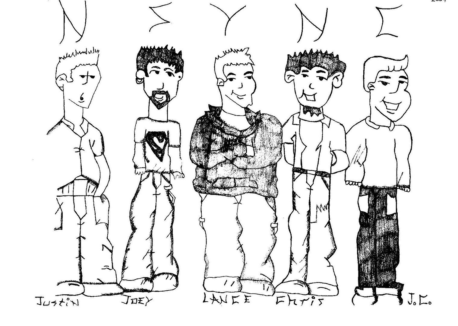Nsync Coloring Pages Printable Sketch Coloring Page