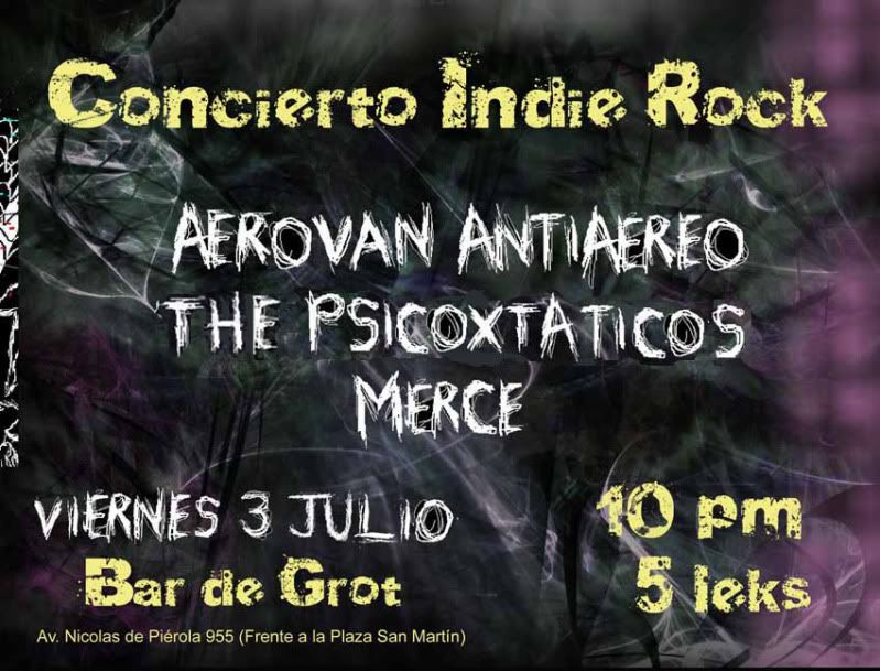 Concierto Aerovan 3 de Julio