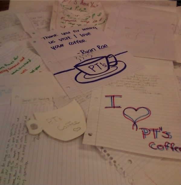 Thank you notes A smattering of thanks from Washburn Rural High Schools culinary classes