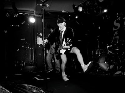 AC?DC - they love ACDC so much they spend their time performing in tribute to them!