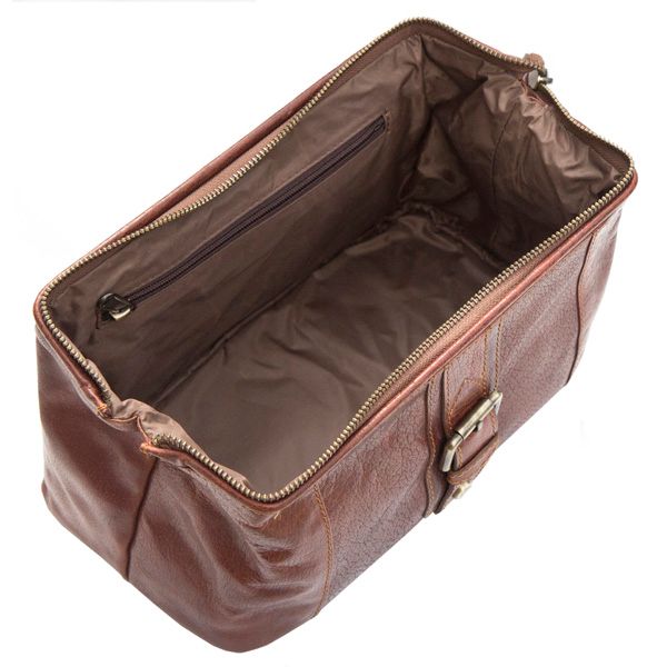 Prime Hide Trent Range Rugged Leather Wash Bag Toiletry Bag Rodeo Brown eBay