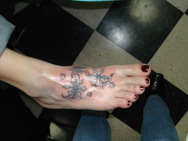 tribal tattoo on foot by snowflake-971