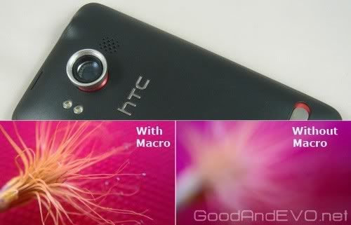 HTC EVO 4G lente macro