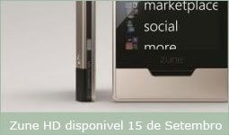 novo Zune HD