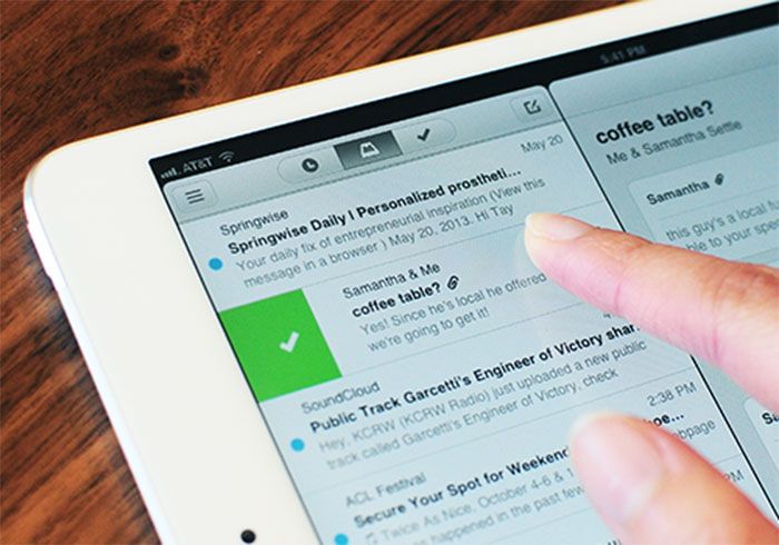 Mailbox chegou ao iPad Mailbox chegou ao iPad