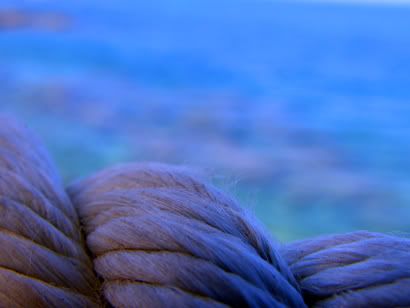 Photography Blog, macro, rope, sea, waves, blue