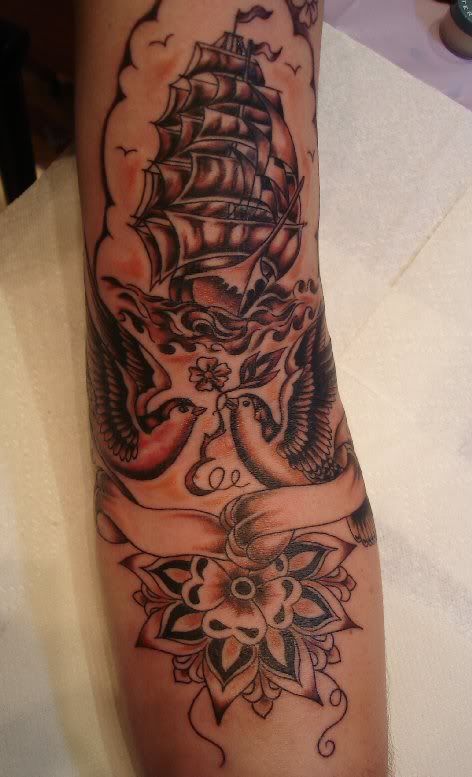 Here's the last tattoo I did at the convention, it took about 4 hours on the 