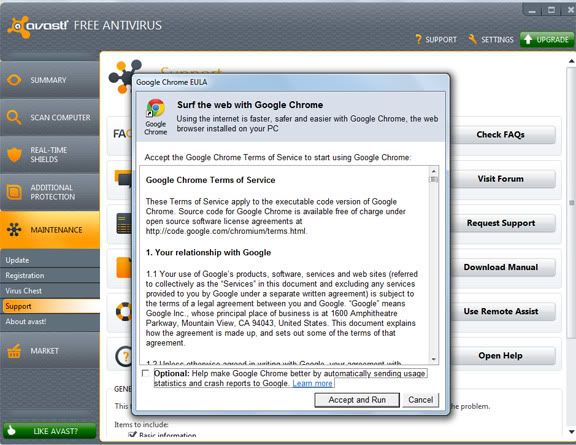free antivirus for google chrome