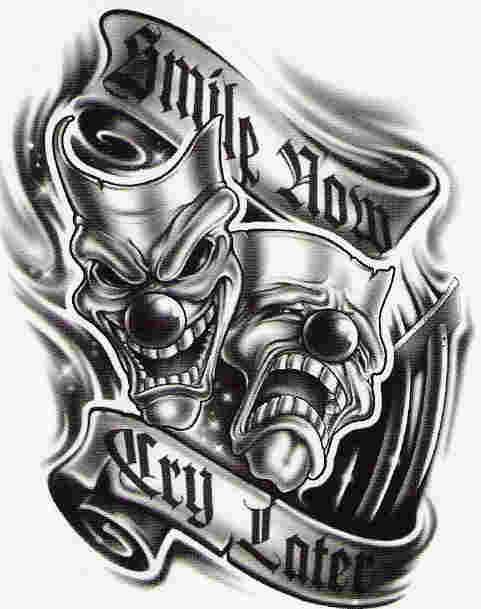 Simle now Cry later gonna be the new tattoo