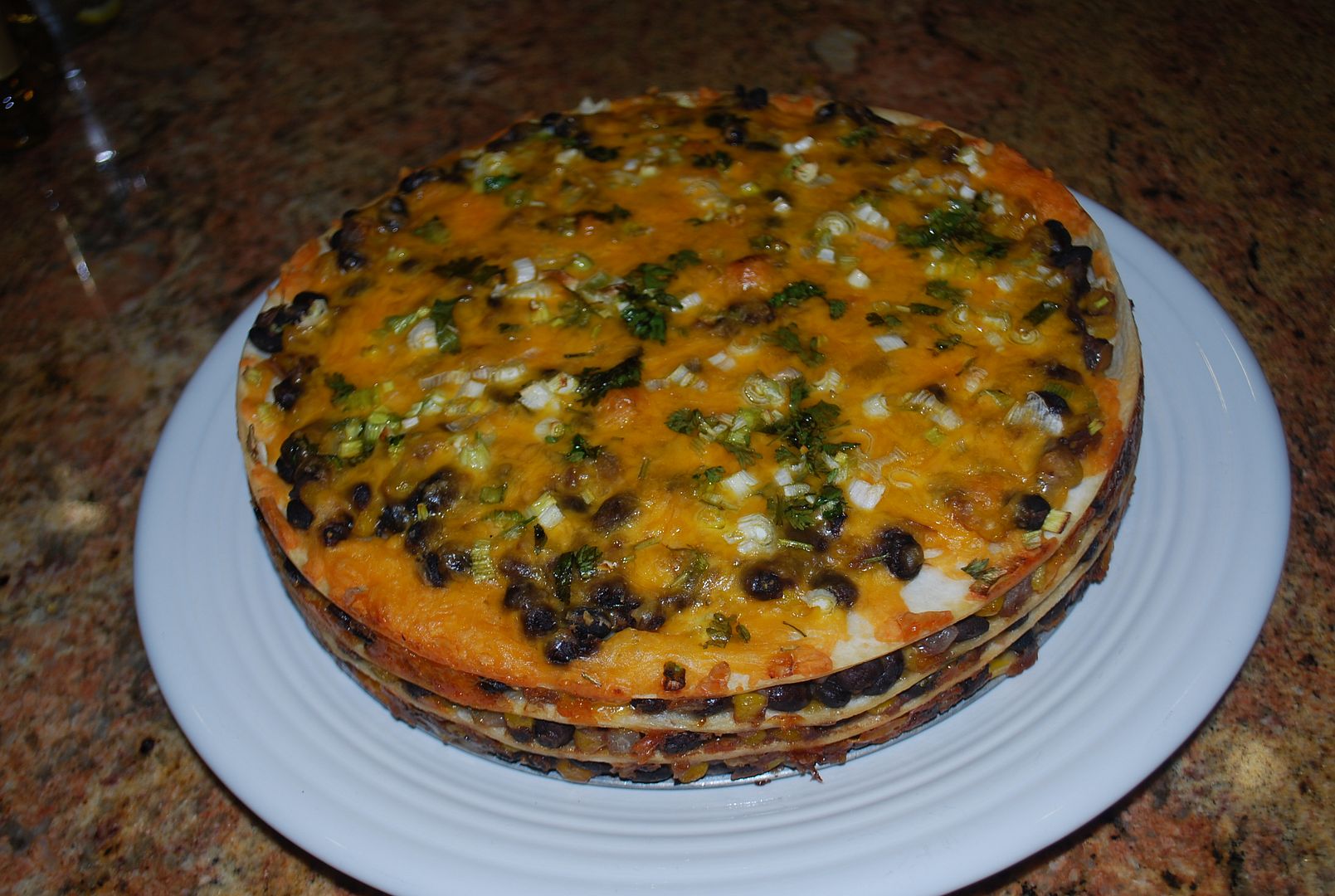 Tortilla Black Bean Pie