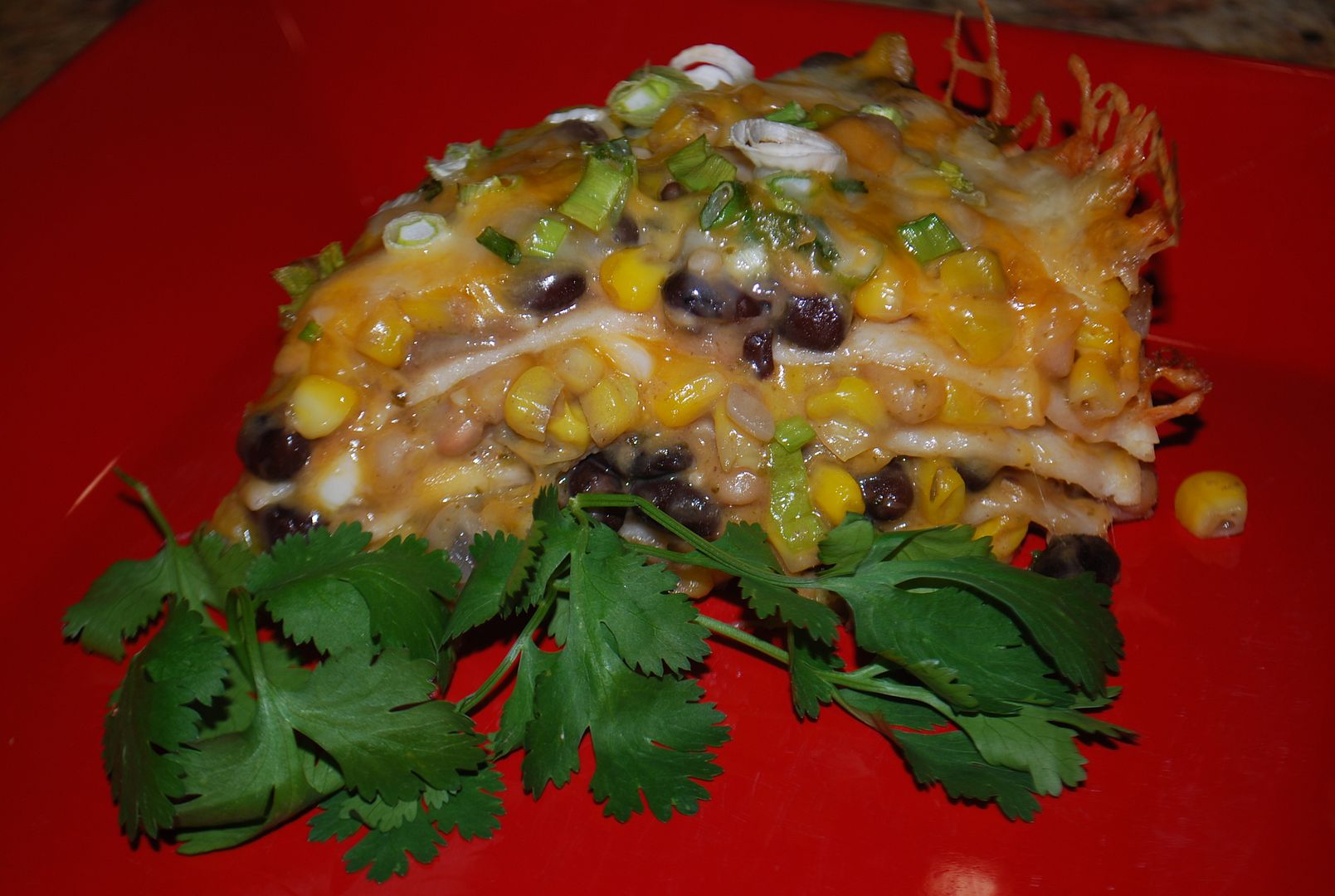 Tortilla Black Bean Pie