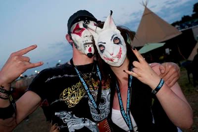 Slipknot toned their masks down a little this time!