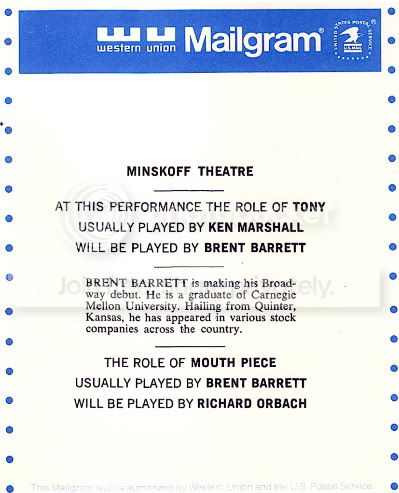 PHOTO FLASH!  1980 Broadway Revival of WEST SIDE STORY! 