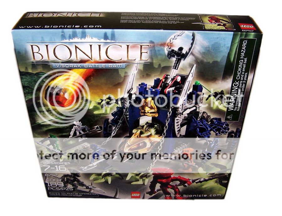 Bionicle Lego 8757 Visorak Battle Ram Glow in Dark New  