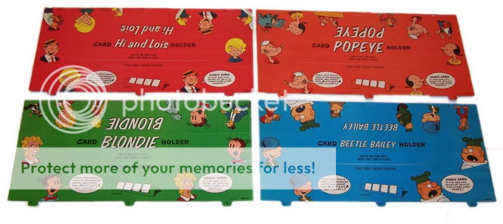 COMIC CARD BOARD GAME POPEYE BLONDIE BEETLE BAILEY HI  