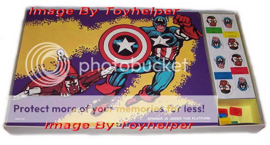 CAPTAIN AMERICA BOARD GAME FALCON ADVENGERS M BRADLEY  