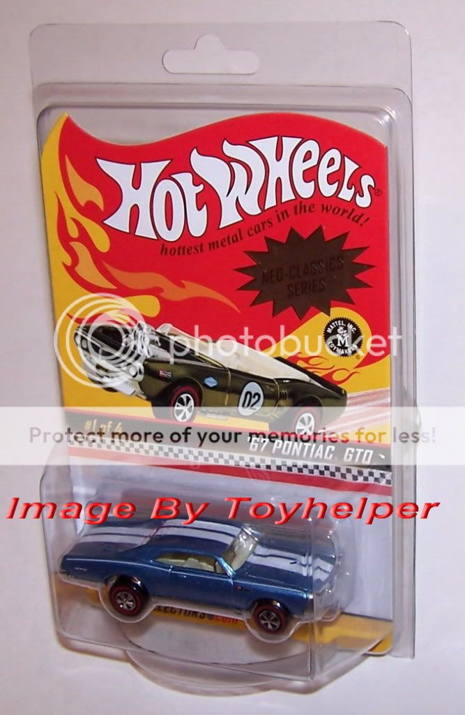 Hotwheels Car 67 Pontiac GTO #1 Goat Redline Drag Race  