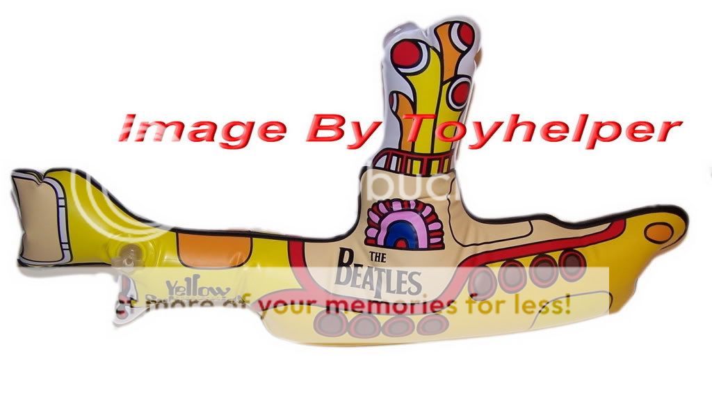 BEATLES YELLOW SUBMARINE INFLATABLE PROMO ART MISP MINT  