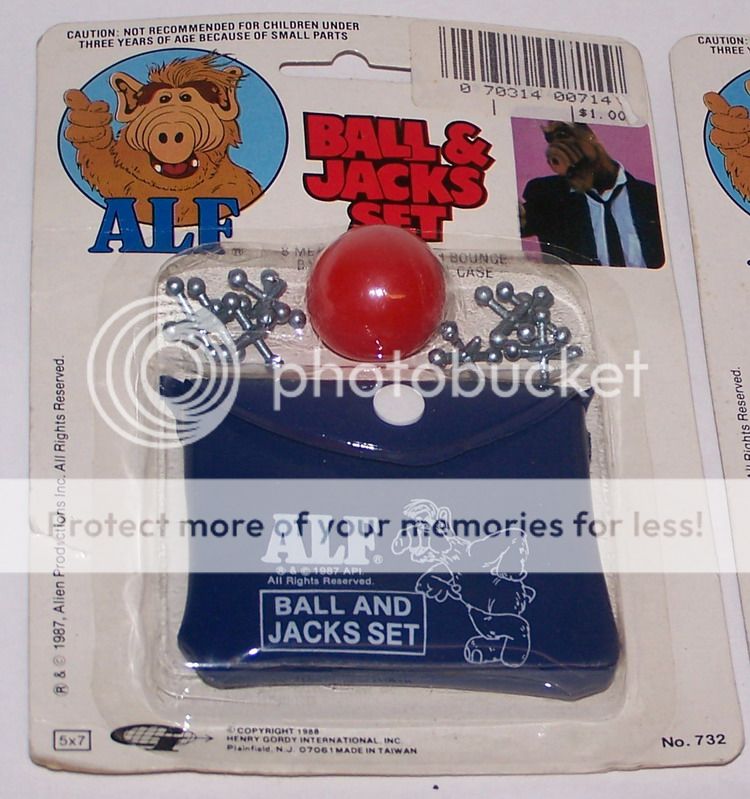 Alf Ball & Jacks Sets Sealed MOC 1988 Henry Gordy TV  