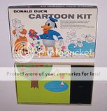 Donald Duck Cartoon Kit Colorforms Set 1960 Disney  