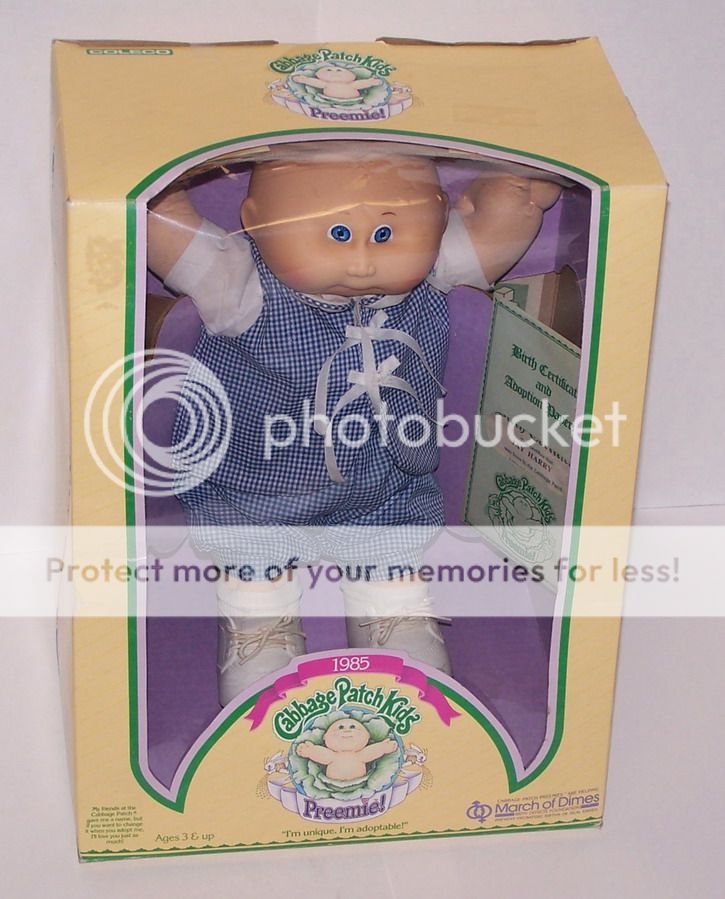 Cabbage Patch Doll Jay Harry Preemie Baby 1985 Vintage  