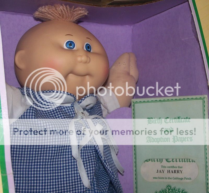 Cabbage Patch Doll Jay Harry Preemie Baby 1985 Vintage