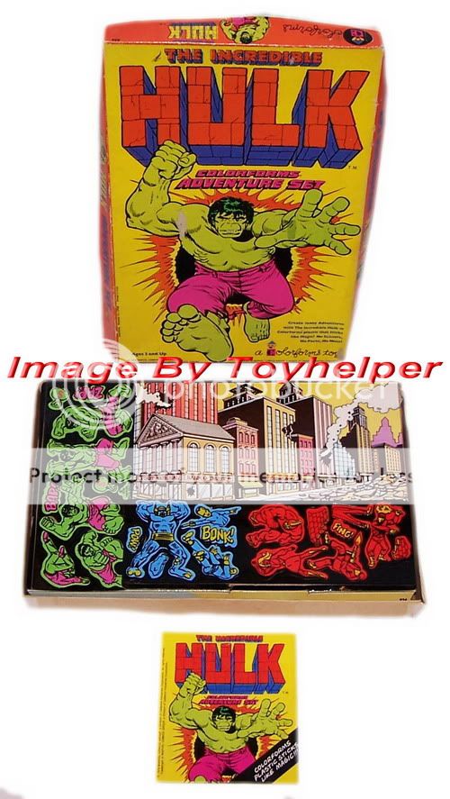 INCREDIBLE HULK COLORFORMS ADVENTURE SET MIB 1978 MOVIE  