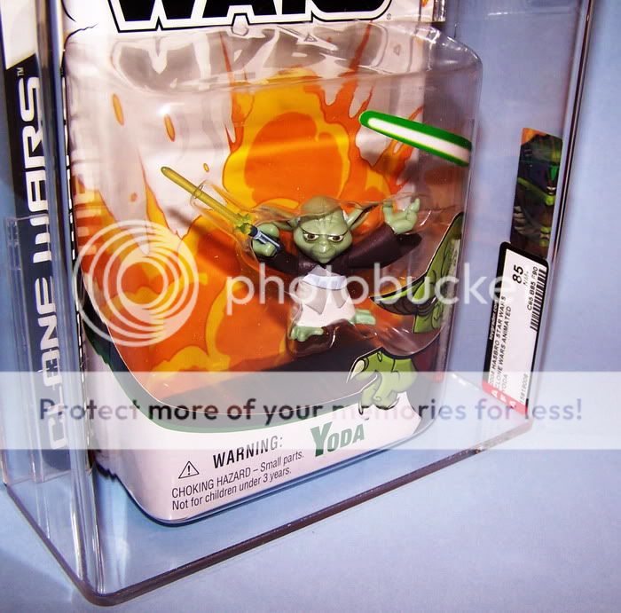 STAR WARS AFA 85 GRADED YODA JEDI RARE CARTOON NETWORK  