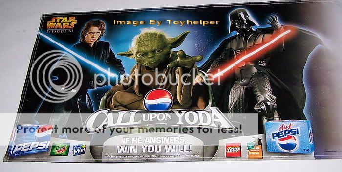 Star Wars Call Upon YODA Banner Pepsi Vader Anakin Luke  