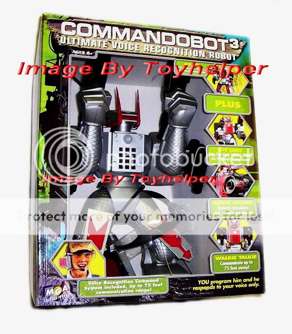 Commandobot 3 18 Ultimate Voice Reco Robot Silver WAR  