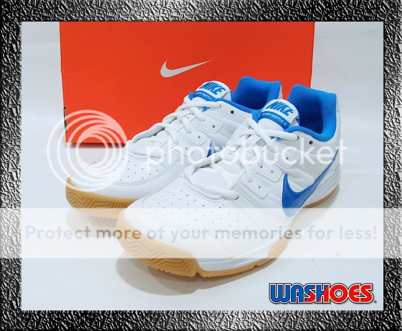 Nike Court Shuttle IV White Blue Gum US 8~12 Badminton  