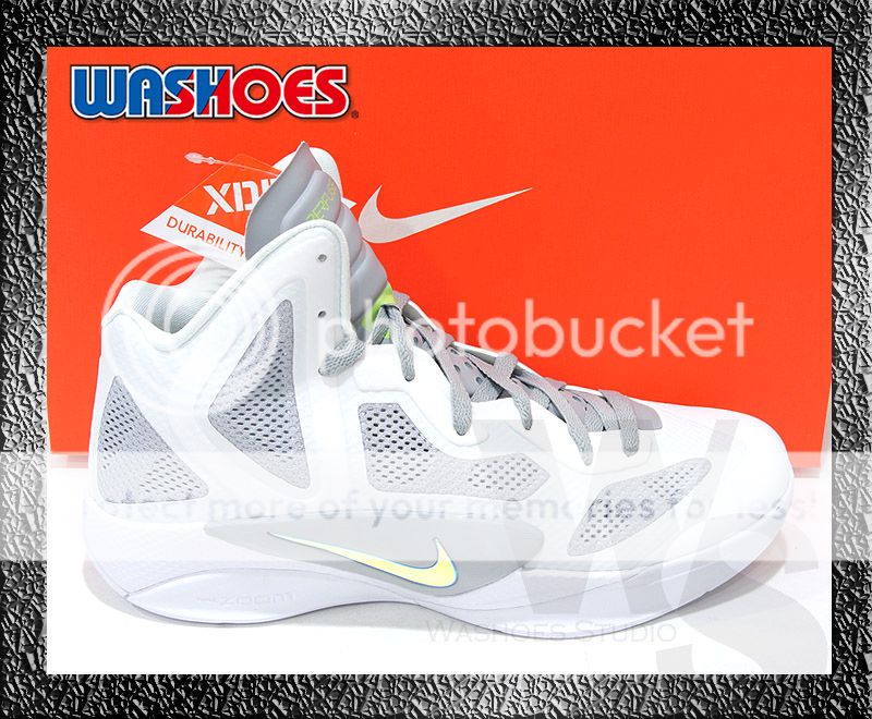 Nike Zoom Hyperfuse 2011 X White Wolf Grey Volt US 8~15  