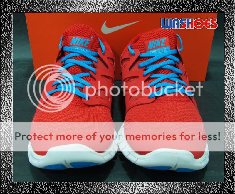 Nike Free Run+ 2 Sport Red White Blue Glow 8~12 Running  