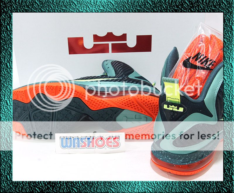 2011 Nike Air Max LeBron 9 IX CANON Edition US 8~13 Black Green Miami