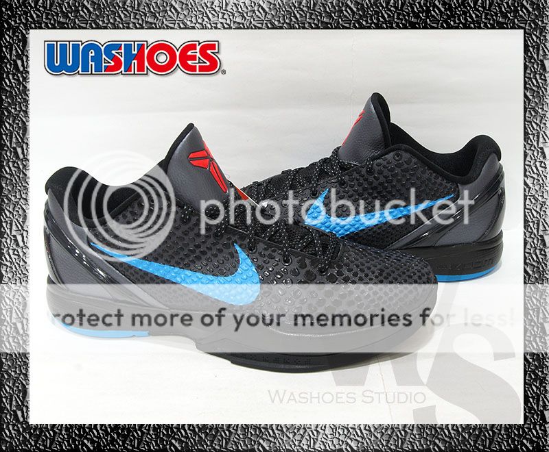 2011 Nike Zoom Kobe VI 6 Dark Knight Grey Black Blue Red US 8~12 