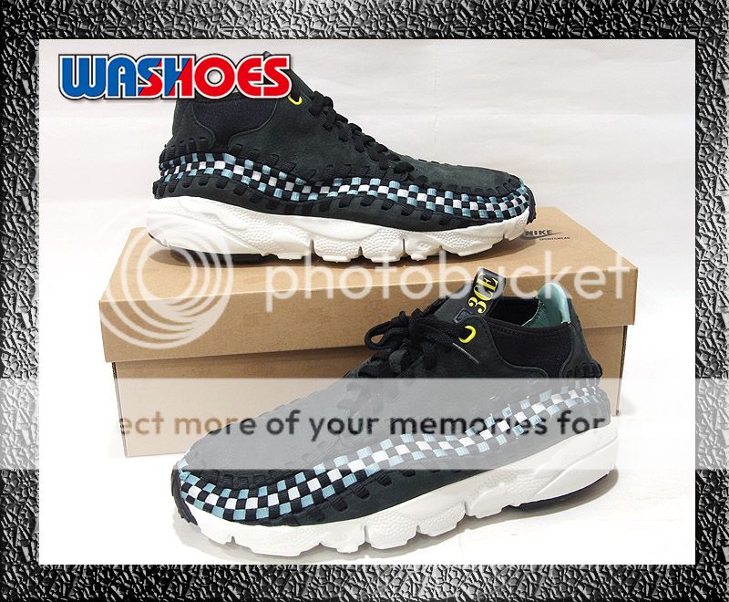 Nike Air Footscape Woven Chukka 3CE Black Swan Cannon Noir Grey Blue 