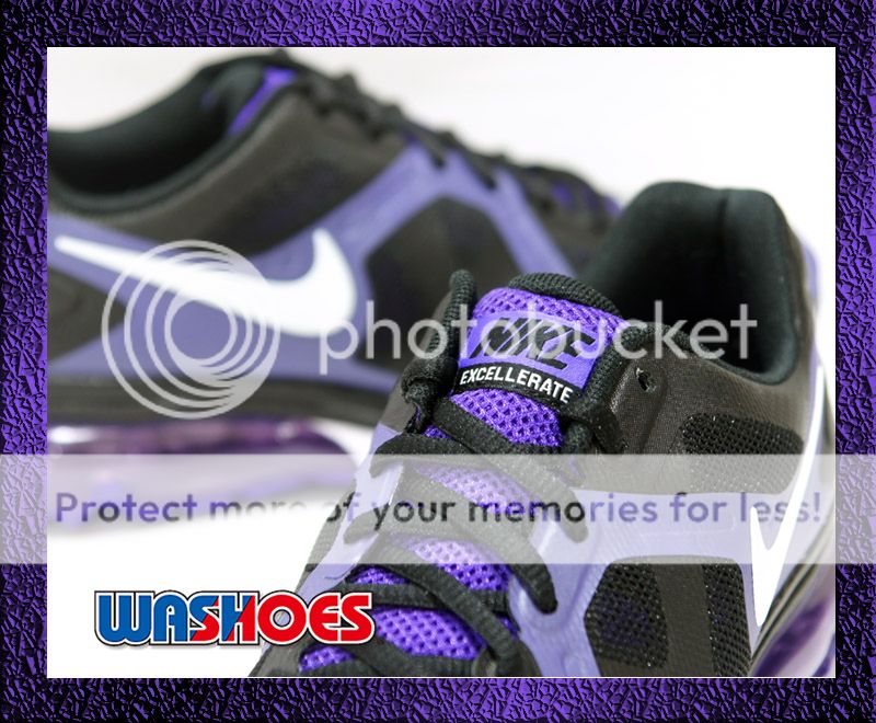 2011 Nike Wmns Air Max Excellerate Black Summit White Purple Noir US 5 