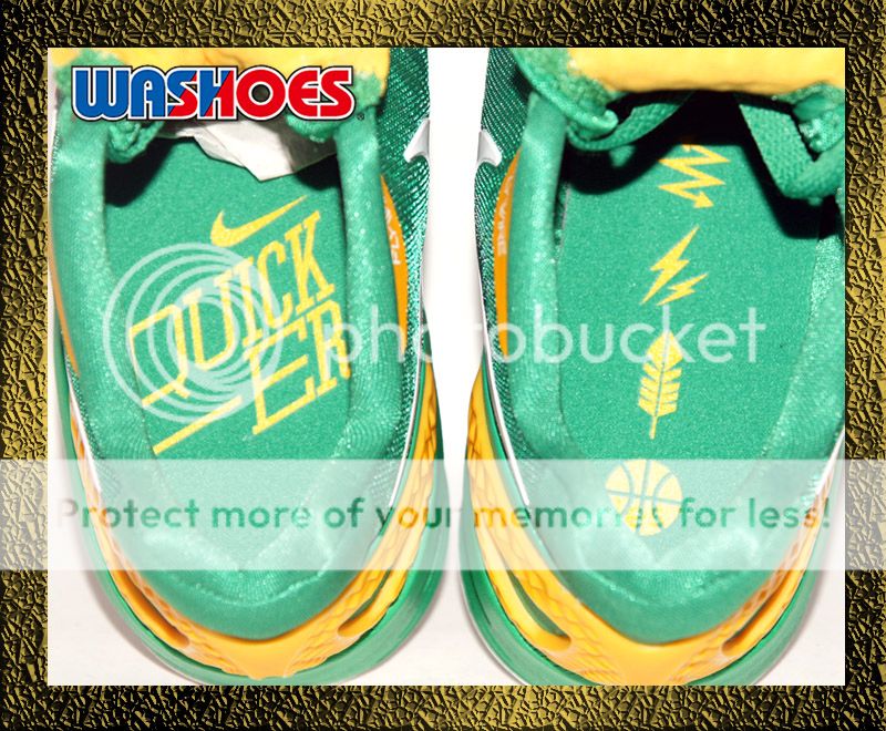 2012 Nike Zoom Hyperdunk 2011 Low Lucky Green White Yellow Jnesol US 7 