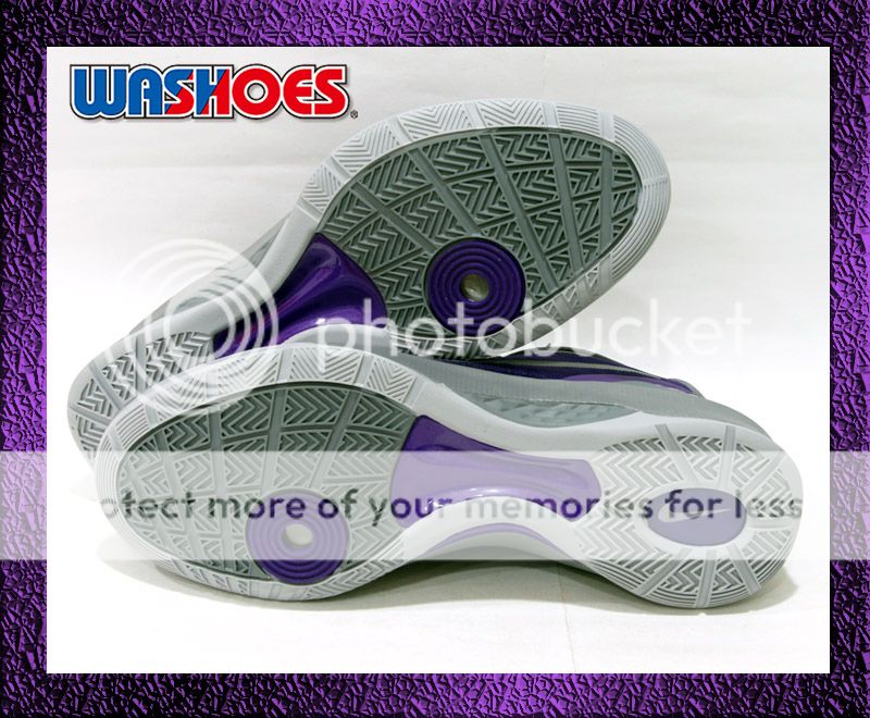 2012 Nike Zoom Hyperdunk 2011 Low PE Clup Purple Matallic Silber Grey 