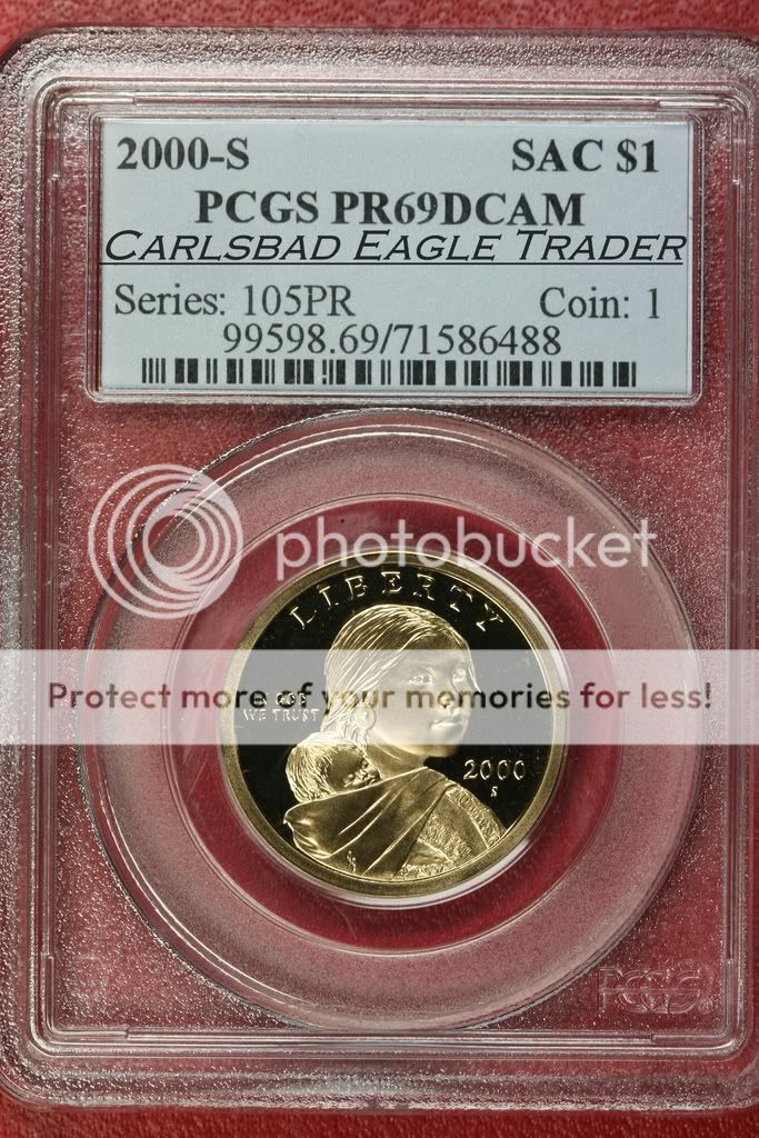 2000 S PCGS PR69DCAM Sacagawea Dollar PR69DCAM Sac  