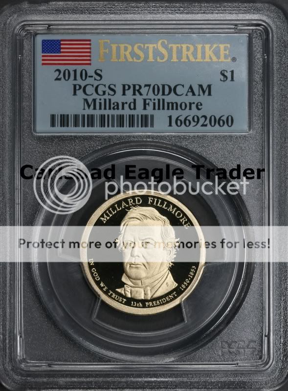 2010 S PCGS PR70DCAM Presidential Dollar 4 Coin Set