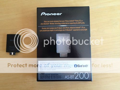 Pioneer AS-BT 200 bluetooth wireless adapter, This unit plugs into the back of your Pioneer amplifier, mine is a 1021-k.